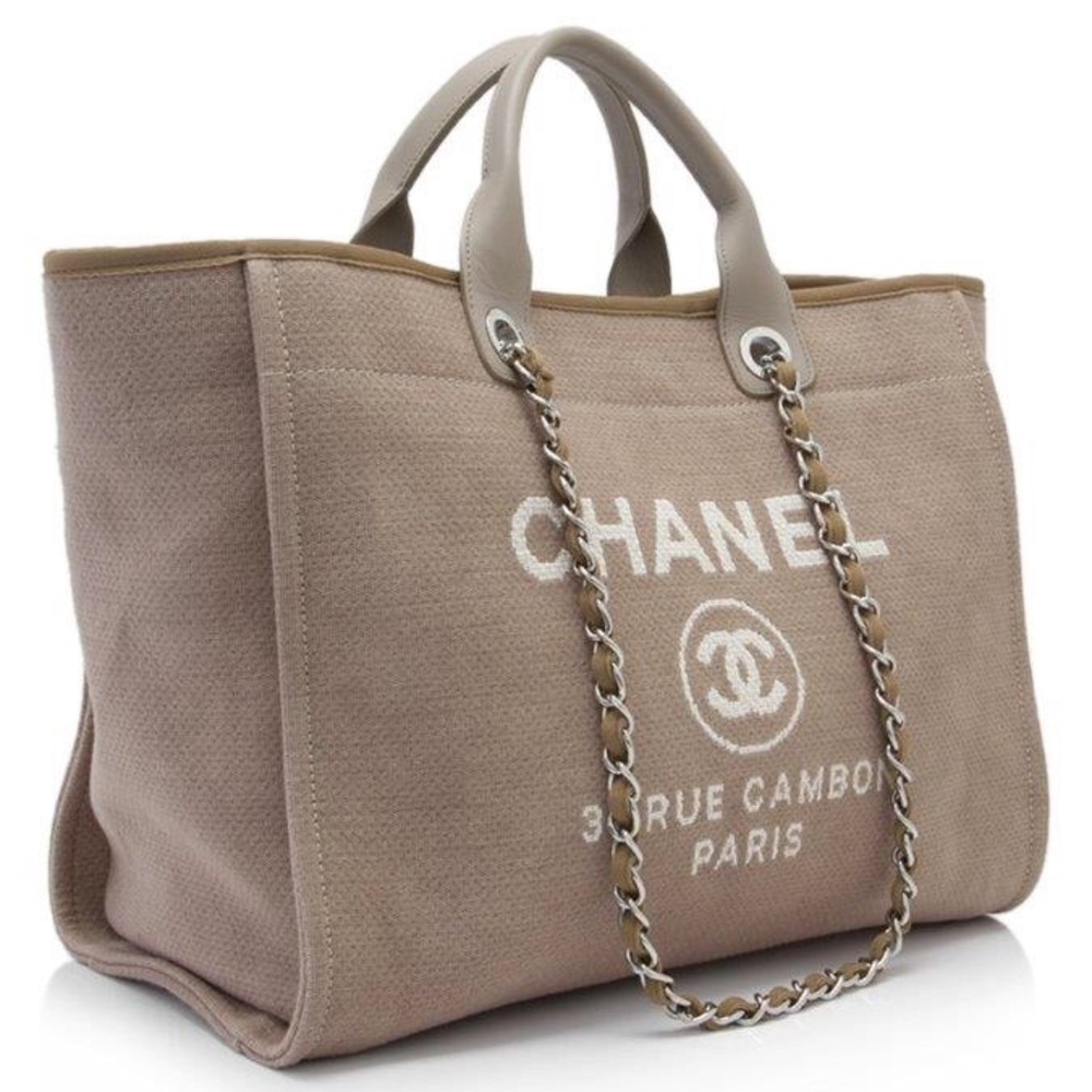 Authentic -Chanel - Large Deauville tote bag